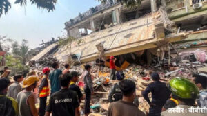 भुकम्पबाट म्यान्मारमा पुगेकाे क्षति । तस्वीर ः एजेन्सी